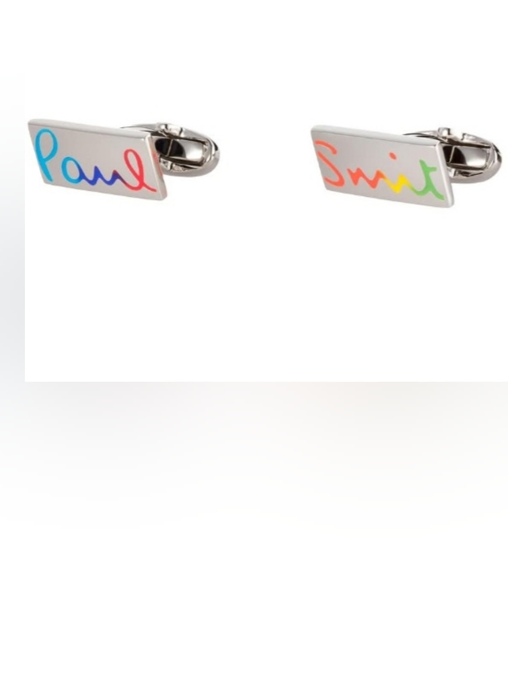Paul Smith Cufflinks + Box with Signature Stripe Pull